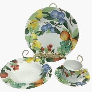 Studio Nova Retired 1999-2004 'Orchard Jewels' 5-Piece Place Setting-Exceptional
